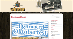 Desktop Screenshot of brauhaus-wiesen.de