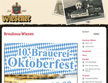 Tablet Screenshot of brauhaus-wiesen.de
